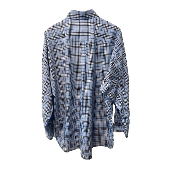 Burberry London Blue Novacheck Print Men's Button Down Dress Shirt XL NWOT - Picture 6 of 7